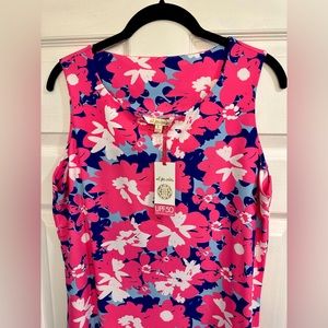 New with Tags Ladies All for Color UPF50 Floral Dress, Size Large, Resort Wear